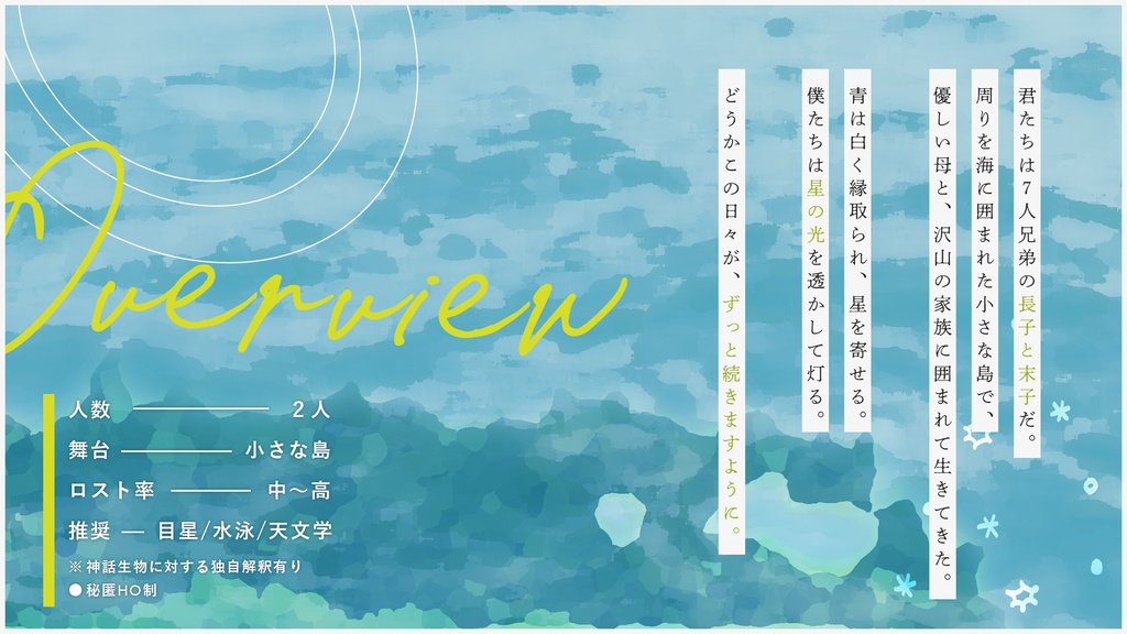 【CoCシナリオ】灯火の海に猶予う SPLL:E110195