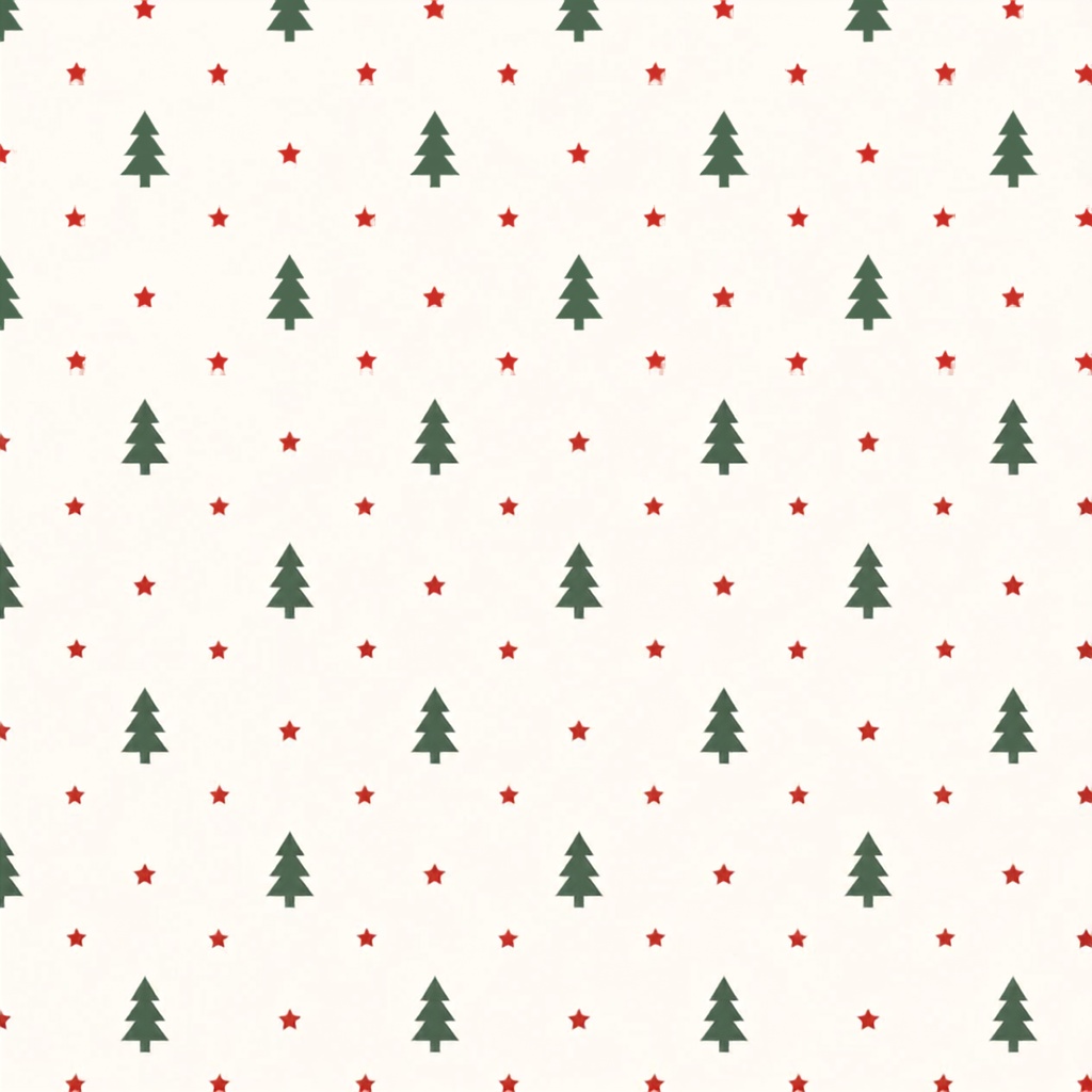 北欧クリスマスツリー｜北欧風・クリスマス・シームレスパターン