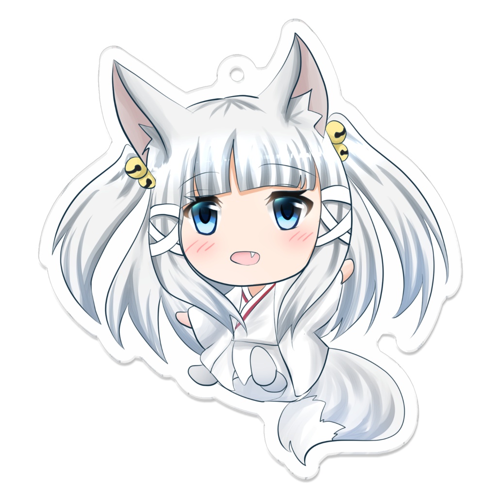 ケモ巫女ちゃんのアクリルキーホルダー