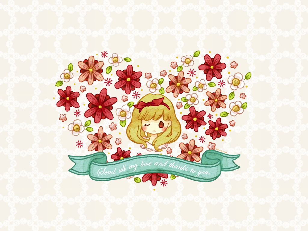 母の日に、愛と感謝を。缶バッジ1赤