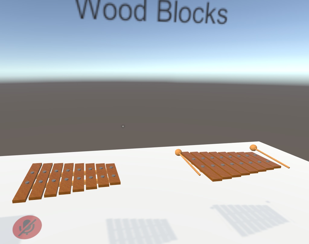 【VRCギミック(SDK2)】遊べるオブジェクト1 キーボード&ミニ木琴