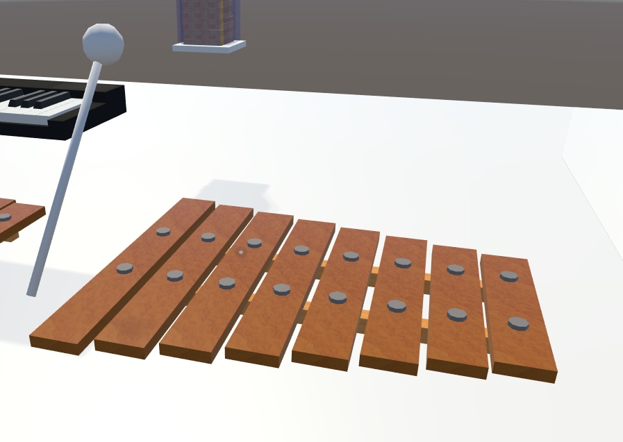 【VRCギミック(SDK2)】遊べるオブジェクト1 キーボード&ミニ木琴
