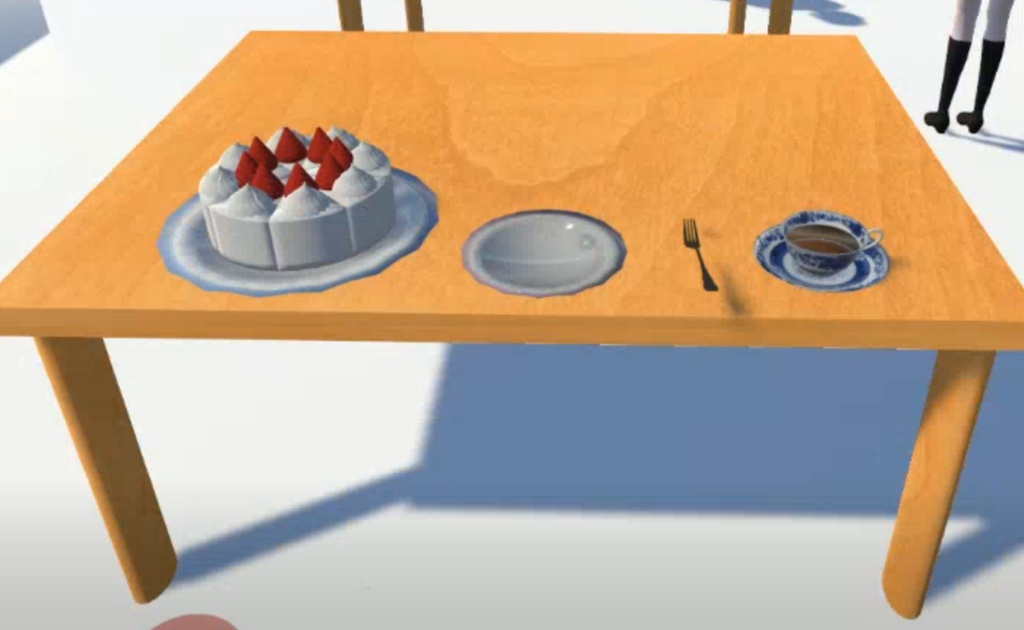 【VRCギミック】ホールケーキ&ティー ※SDK3対応していません