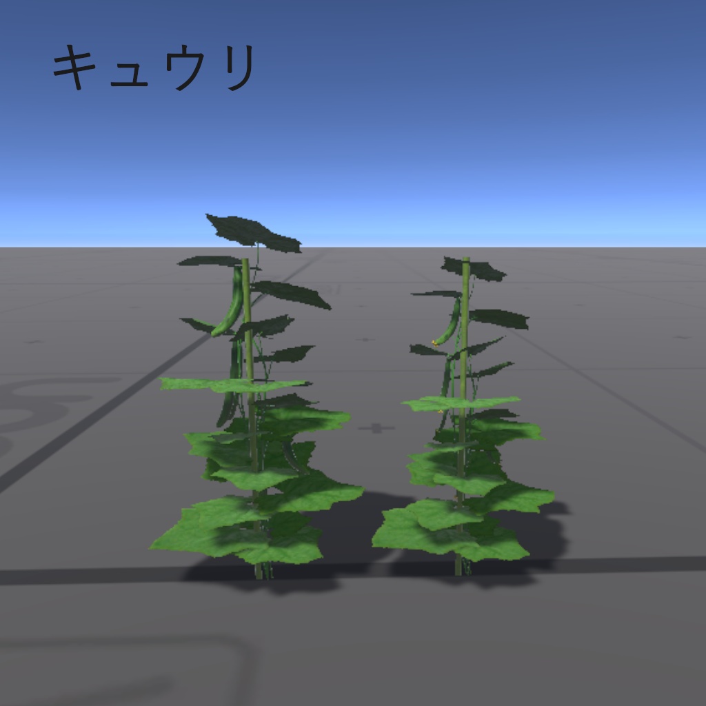 【3Dモデル】畑の野菜(夏)