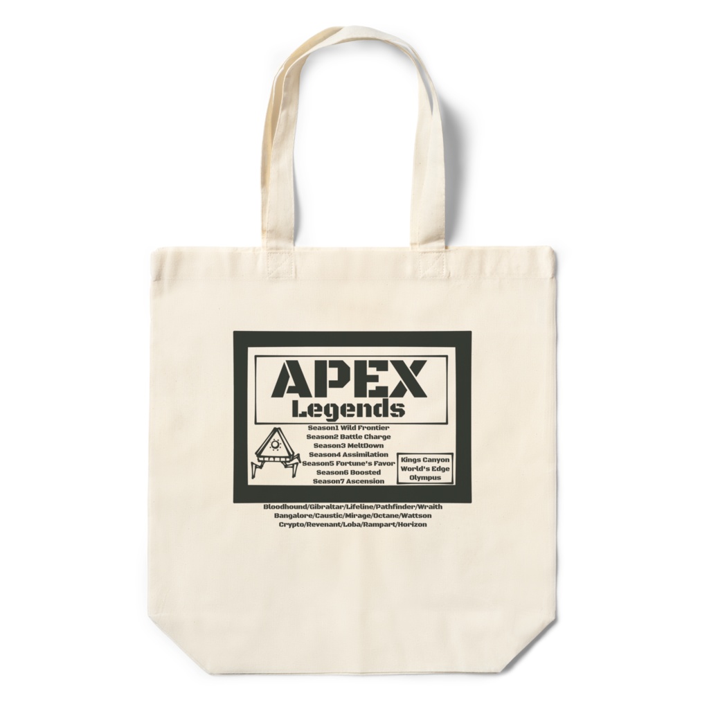 APEX 英字エコバッグ
