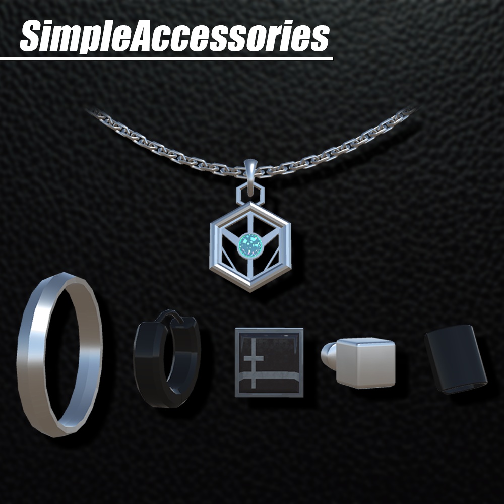 【VRChat想定】Simple Accessories set