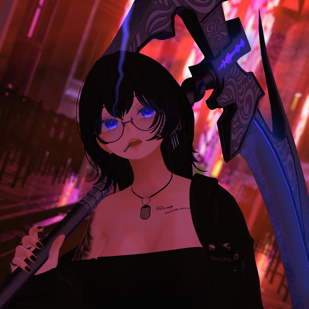 【VRC想定武器】大鎌"アルカナ"【+取出/収納時エフェクト】