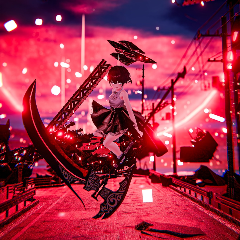 【VRC想定武器】大鎌"アルカナ"【+取出/収納時エフェクト】