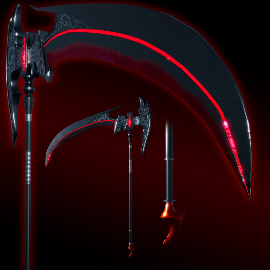 【VRC想定武器】大鎌"アルカナ"【+取出/収納時エフェクト】