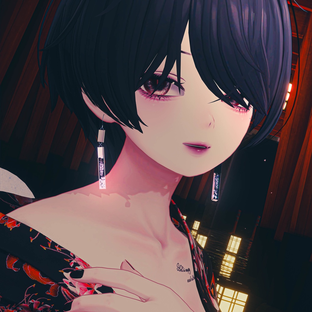 【VRChat想定】花水槽の飾りモノ -Herbarium Acc-【PB対応】