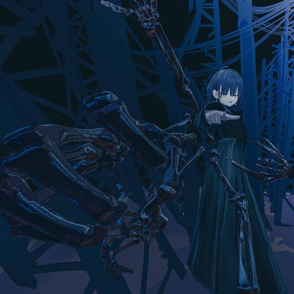 【VRChat想定】SkeletonArms【PB/MA対応サブアーム】