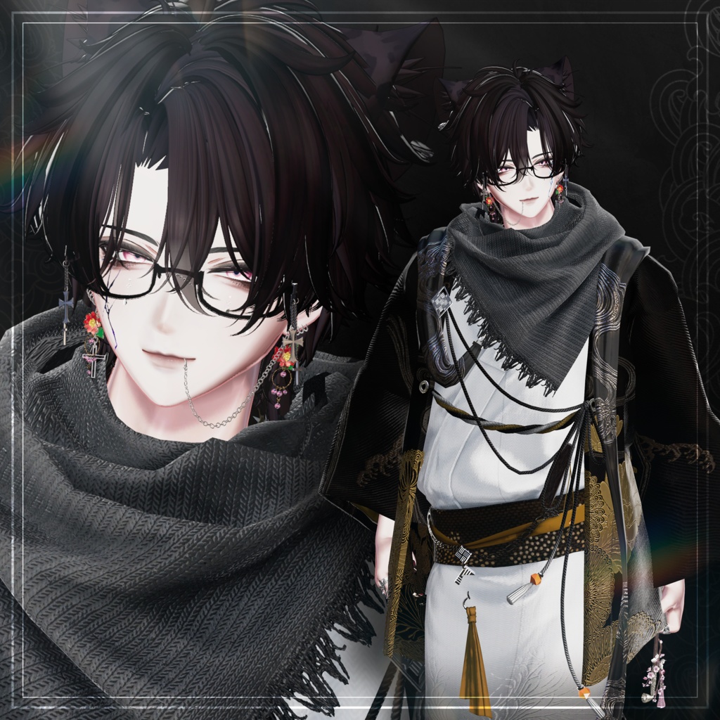 セール中【VRChat想定】四季ノ花飾 -Seasonal Floral Acc-【PB対応】