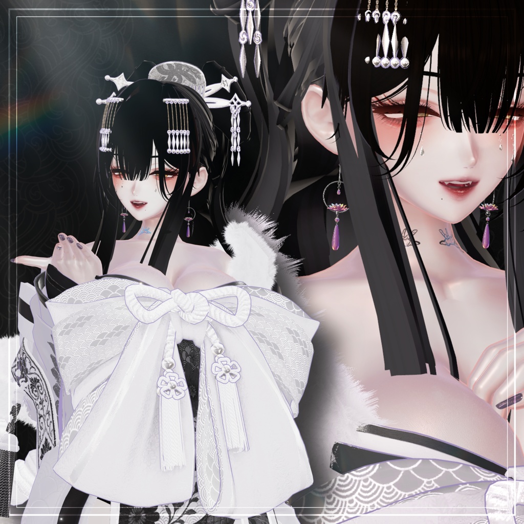 セール中【VRChat想定】四季ノ花飾 -Seasonal Floral Acc-【PB対応】