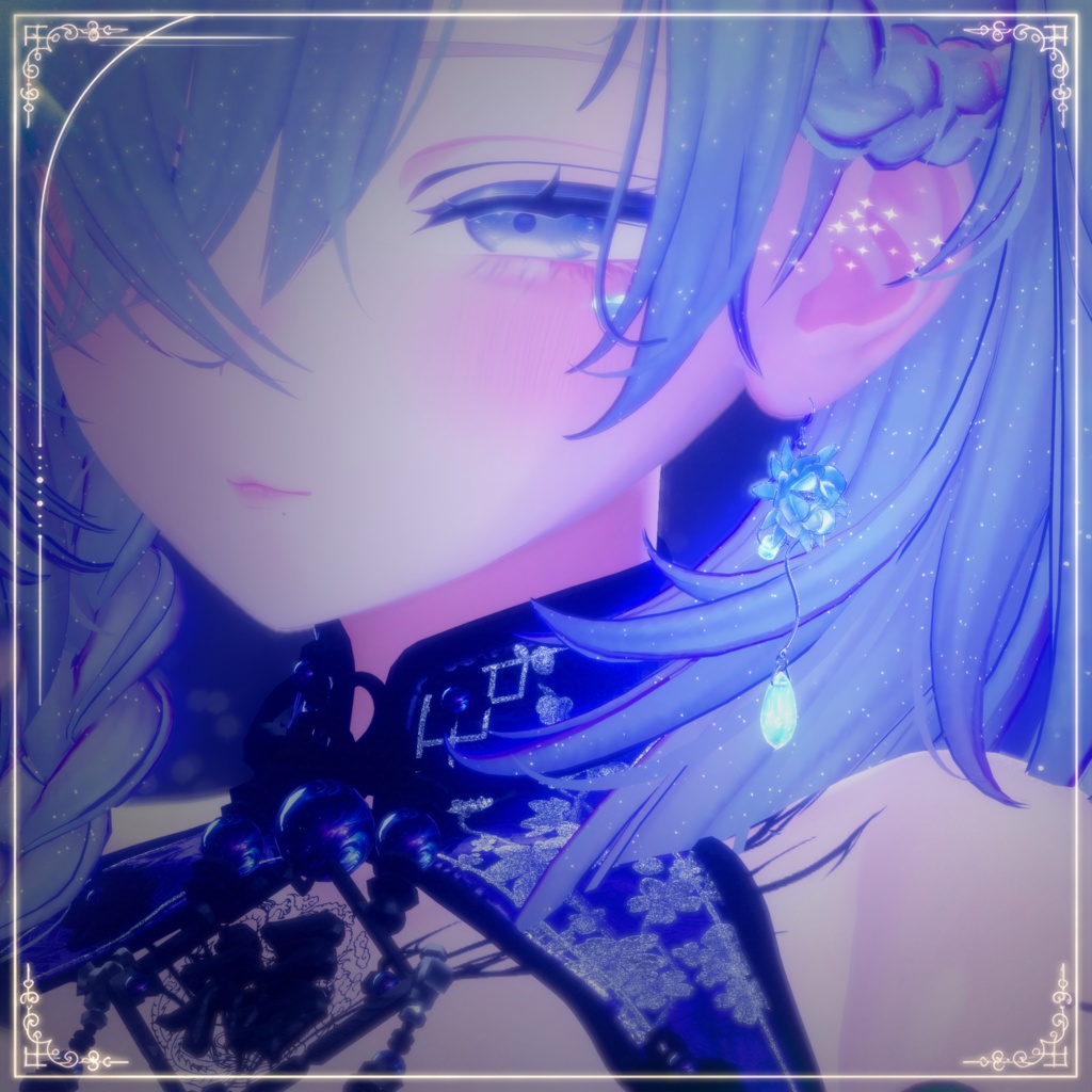 ☆セール中【VRChat想定】涼輪宵月 -Queen of the Night Acc-【PB対応】