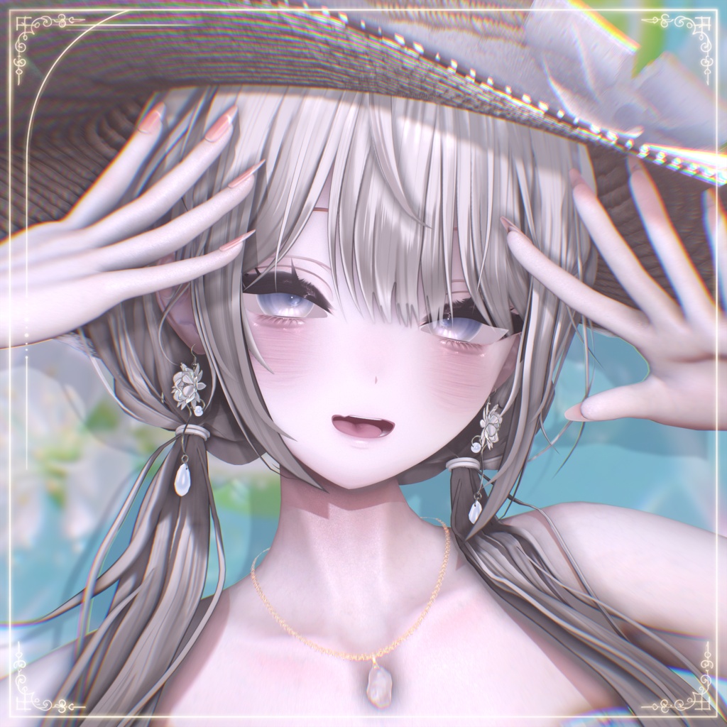 ☆セール中【VRChat想定】涼輪宵月 -Queen of the Night Acc-【PB対応】