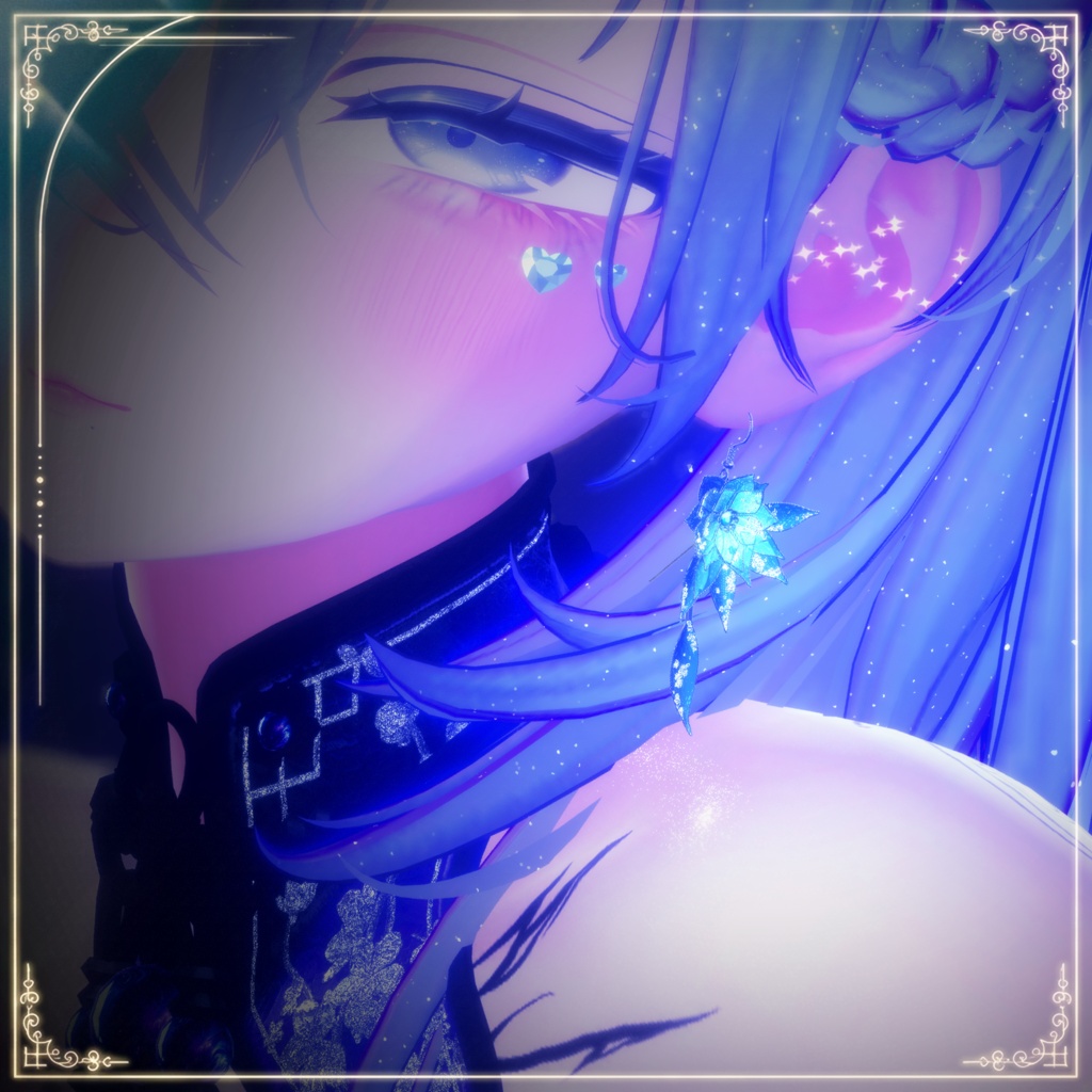 ☆セール中【VRChat想定】涼輪宵月 -Queen of the Night Acc-【PB対応】