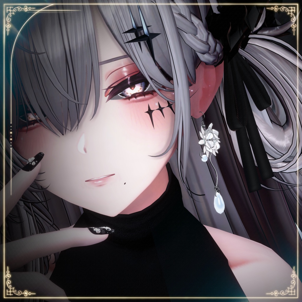 ☆セール中【VRChat想定】涼輪宵月 -Queen of the Night Acc-【PB対応】