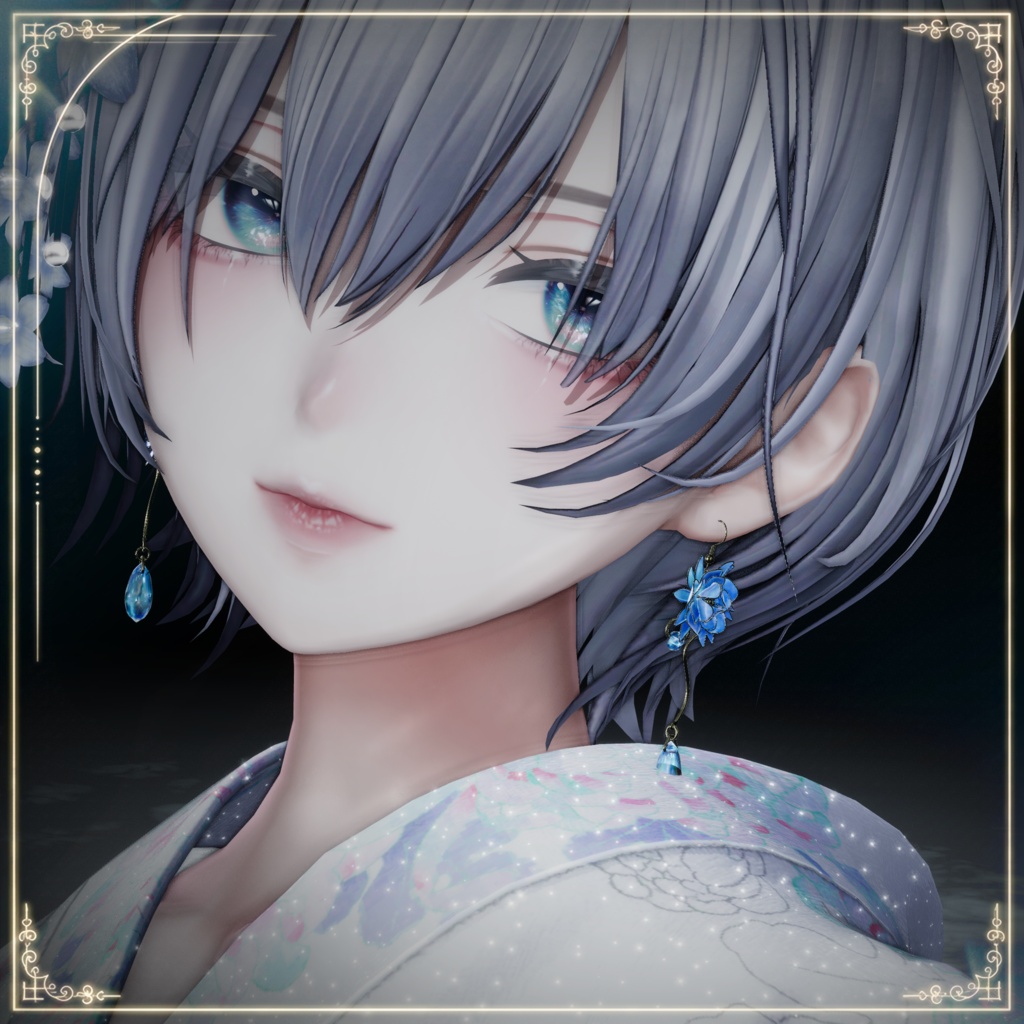 ☆セール中【VRChat想定】涼輪宵月 -Queen of the Night Acc-【PB対応】