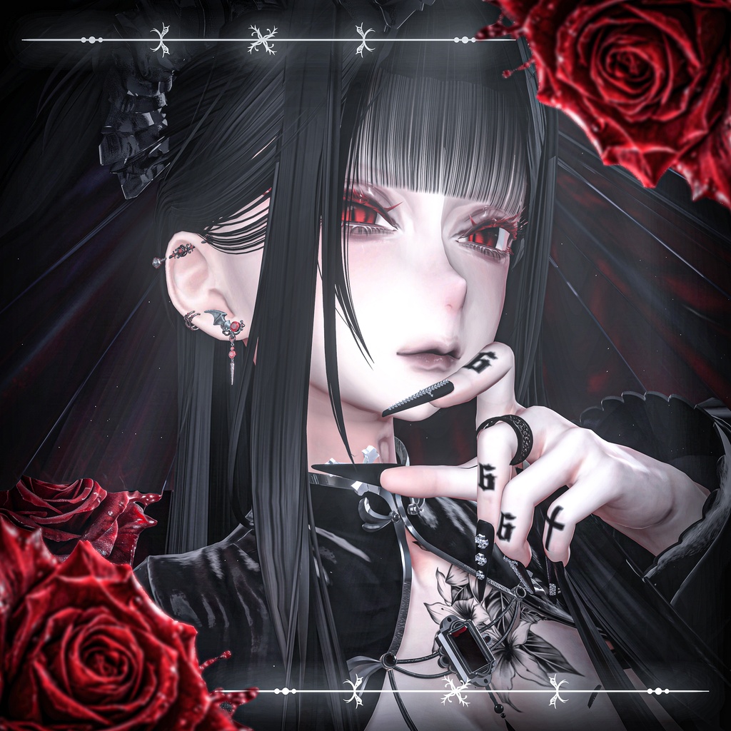 【VRChat想定】SANGUINE 【PB対応アクセサリー】