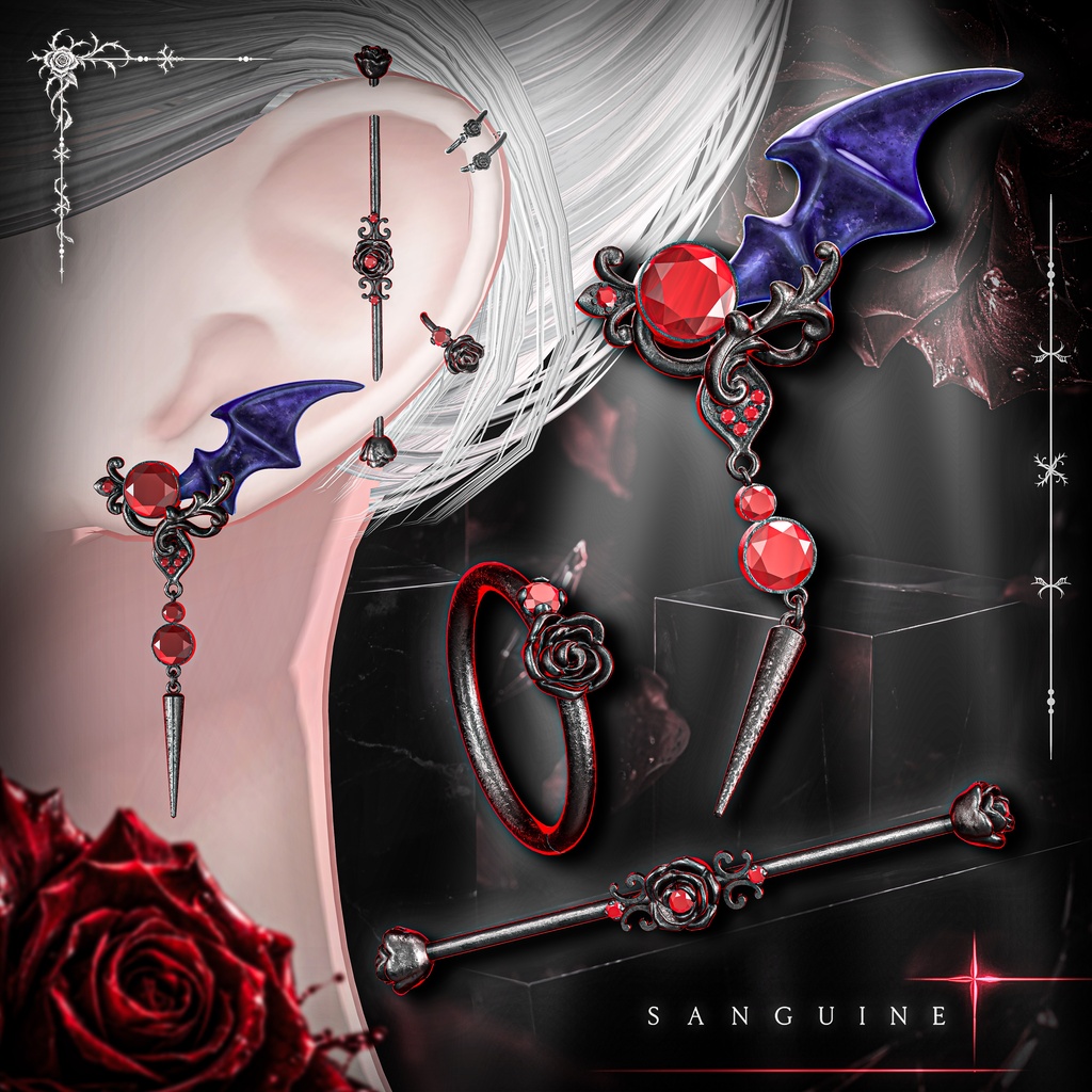 【VRChat想定】SANGUINE 【PB対応アクセサリー】