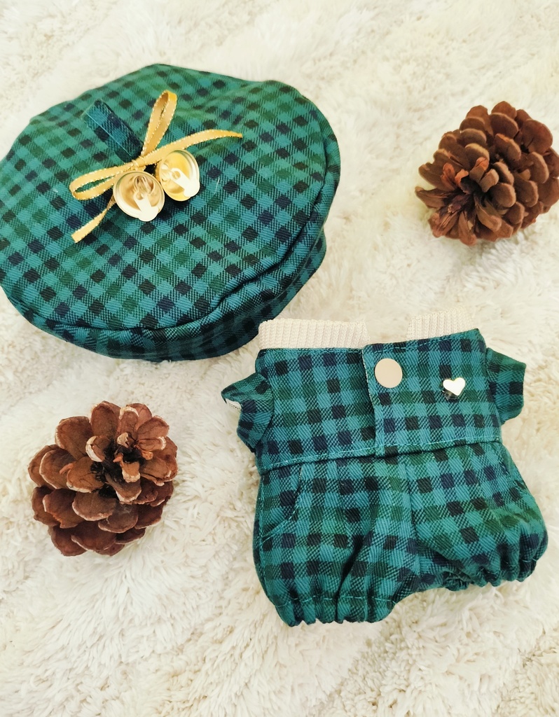 ベル🔔がキュートなXmasジャンプスーツ【ペアセット】