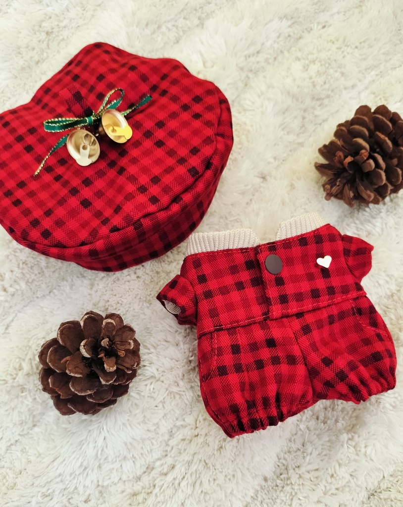 ベル🔔がキュートなXmasジャンプスーツ【ペアセット】