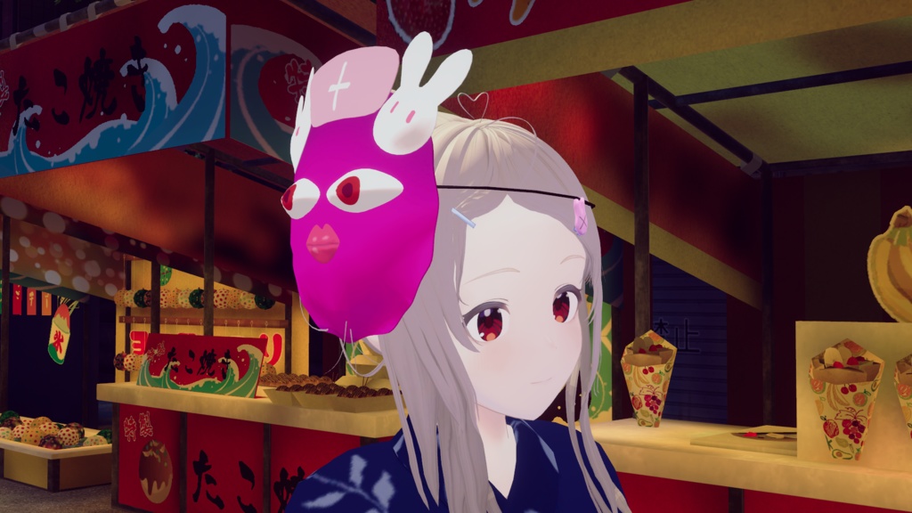 【3D・小物】お面【無料】