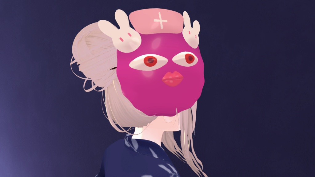 【3D・小物】お面【無料】