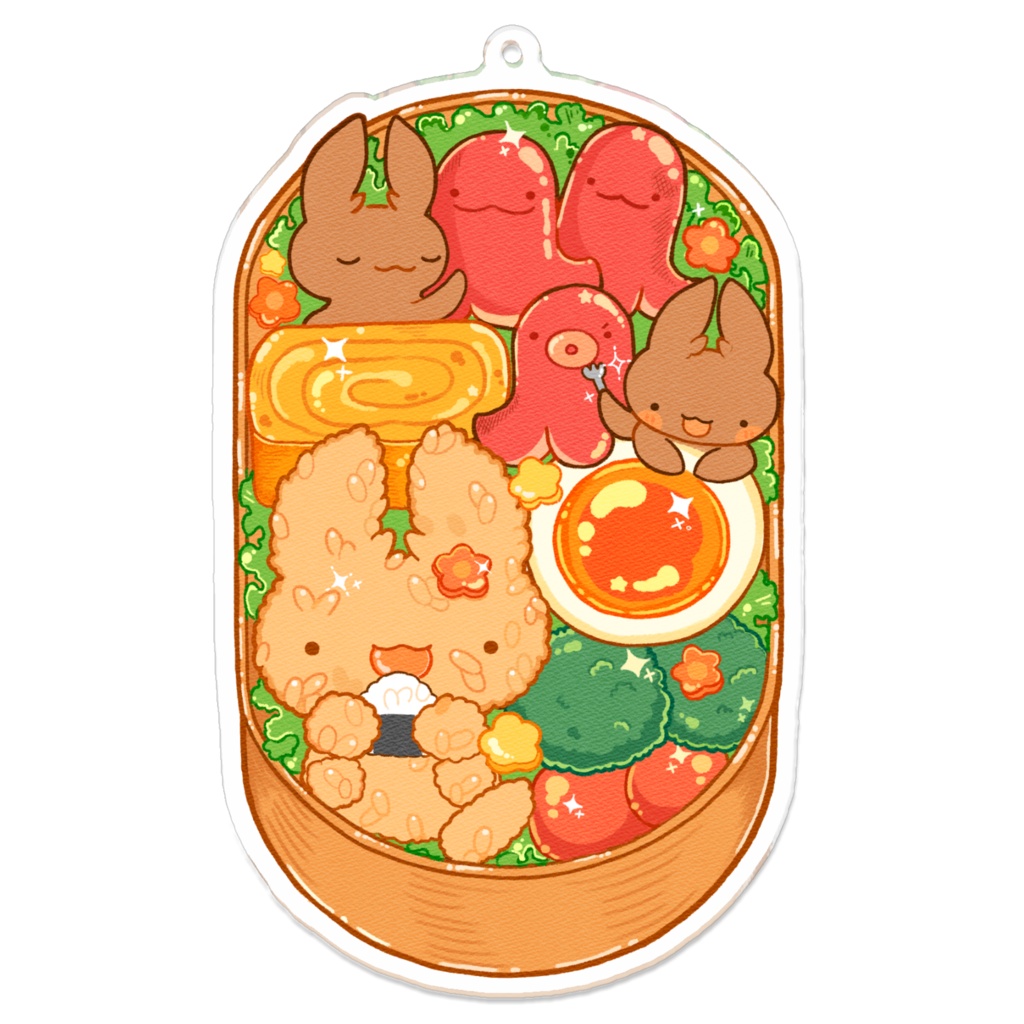 くわ弁アクキー（イラスト：ゴルゴン様）
