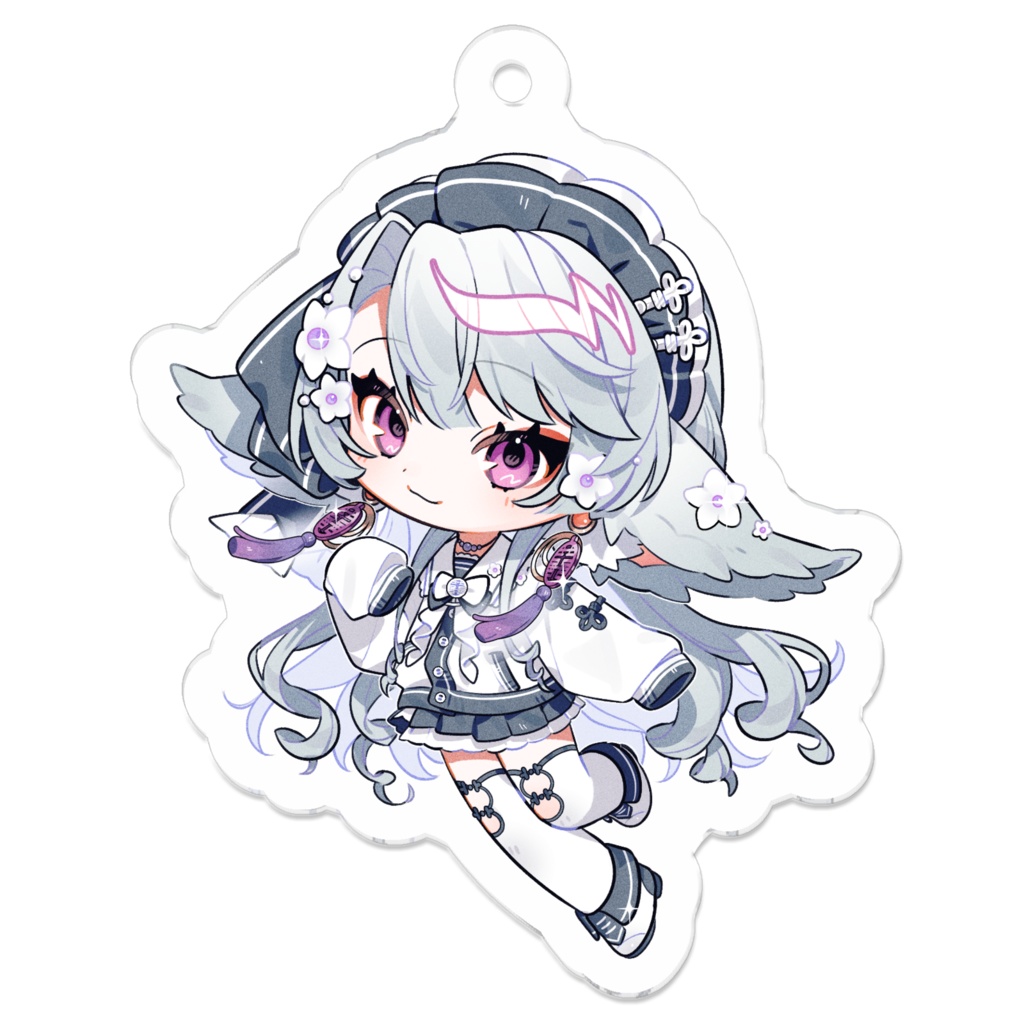 やゆよとチャイナメイドちゃん３周年新衣装ミニキャラアクリルキーホルダー