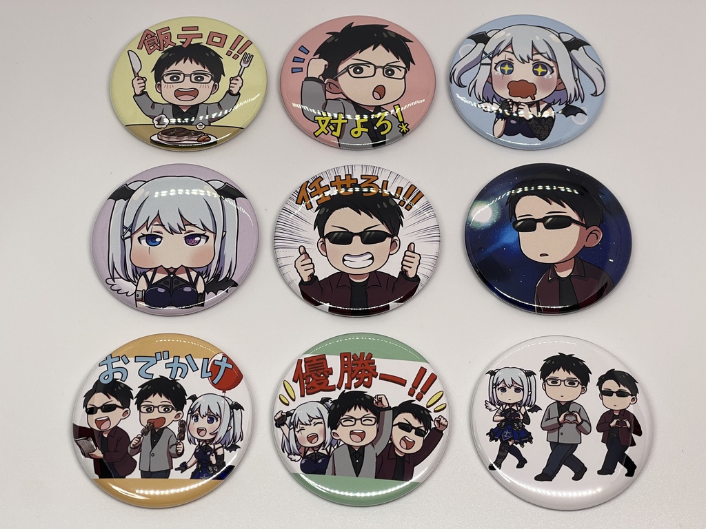 わいえすチャンネル6周年記念ランダム缶バッジ