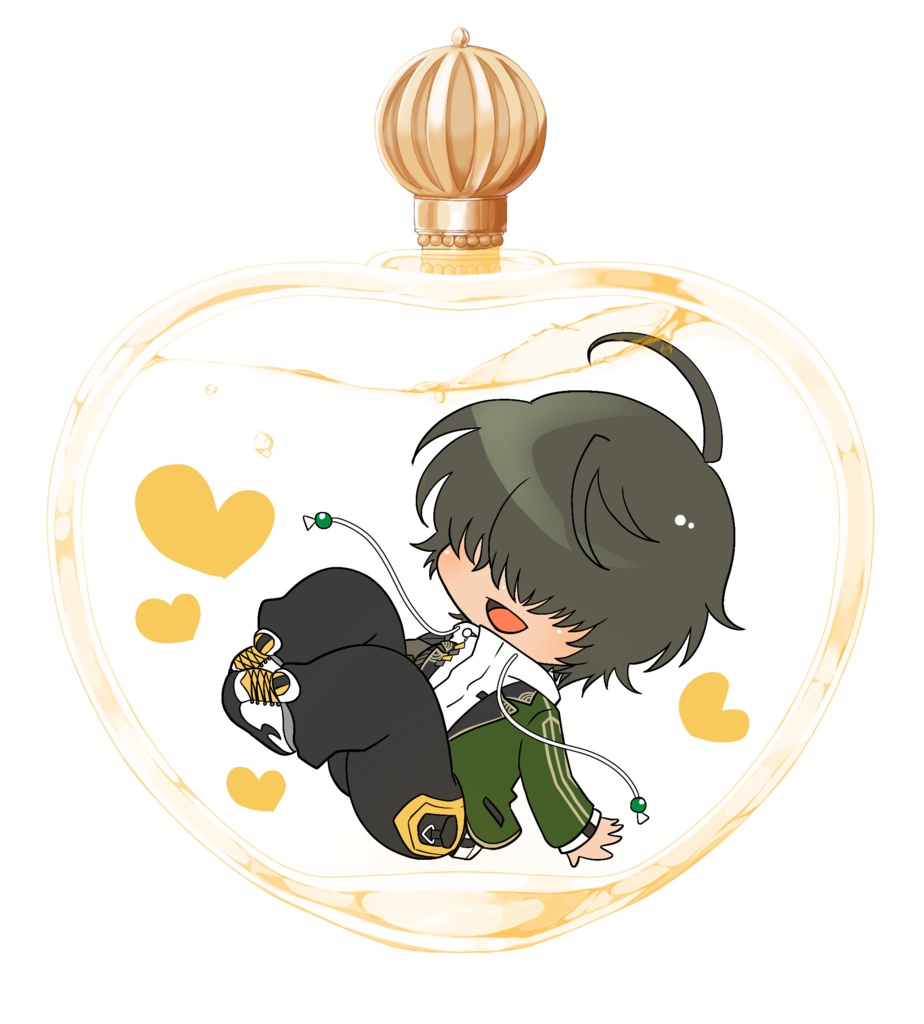 香水瓶モチーフ･アクリルキーホルダー(桑名江)