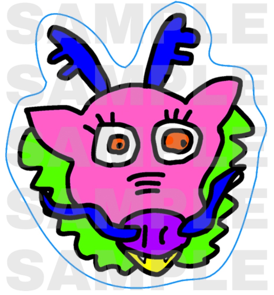 手書きステッカー