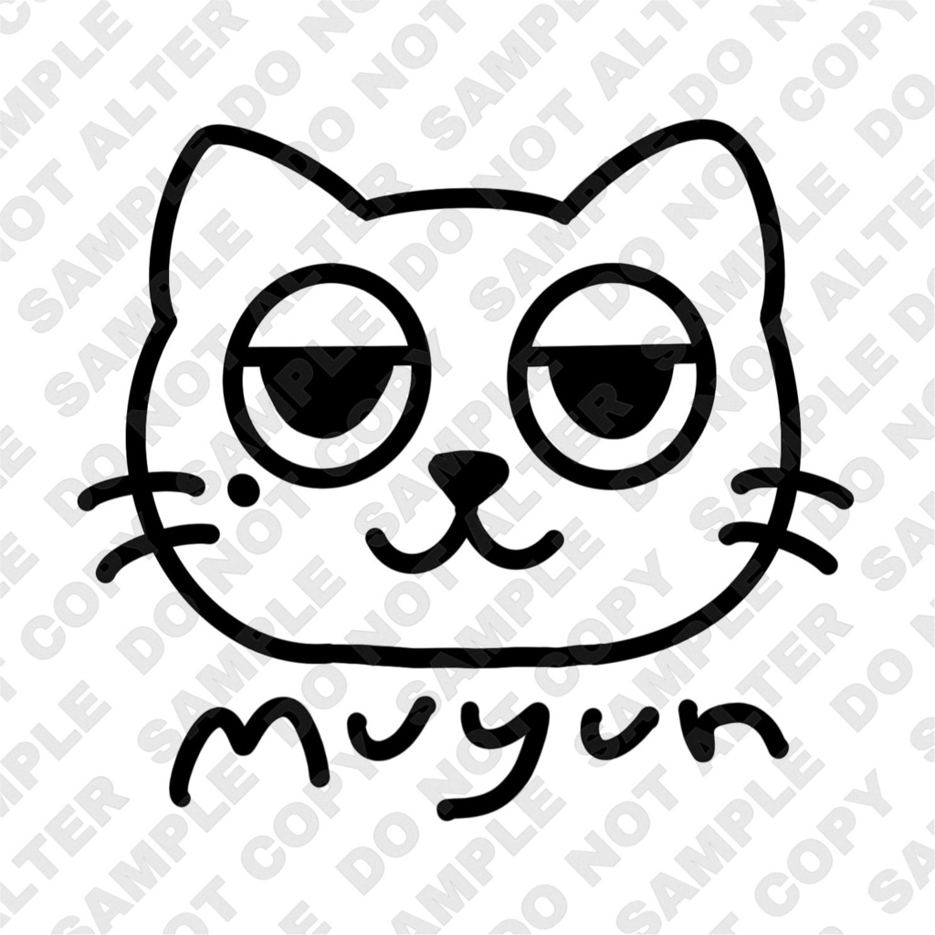 むゆねこステッカー