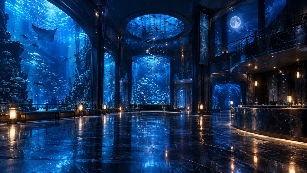 【背景9枚】月夜の幻想水族館|閉館後の深海|STANDARD