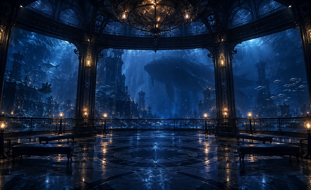【背景9枚】月夜の幻想水族館|閉館後の深海|STANDARD