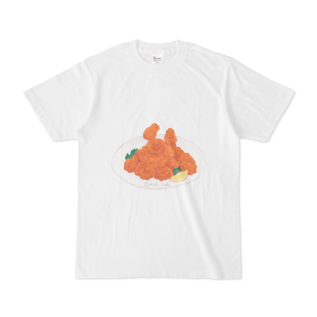 鶏の唐揚げTシャツ - miki-sido - BOOTH