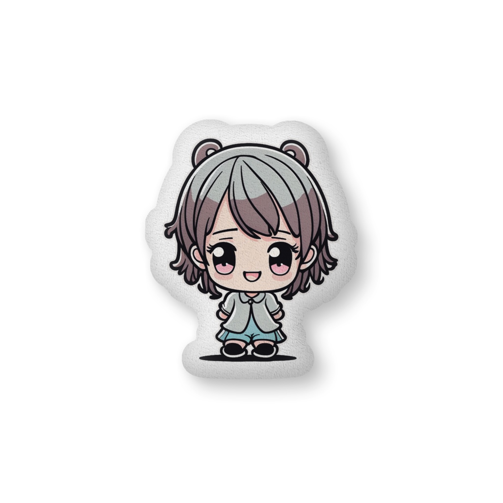 cute chibi girl with pigtails