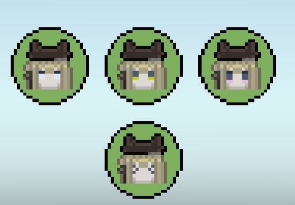 【無料】キプフェルドット絵缶バッジ【VRChat向け】