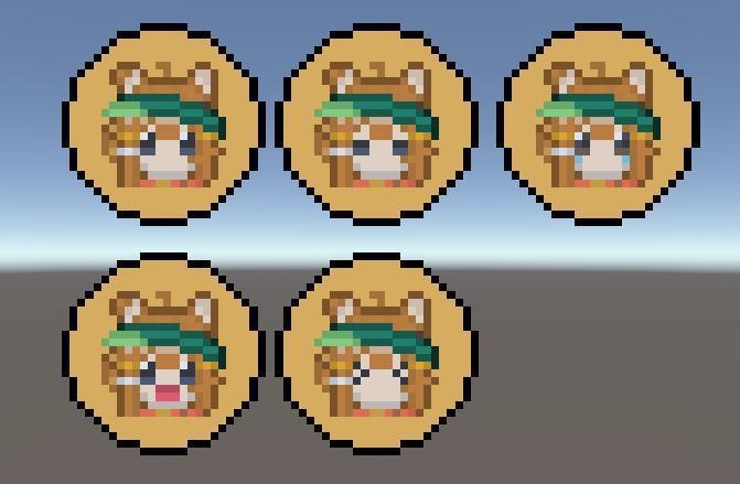 【無料】まめひなたドット絵缶バッジ【VRChat向け】