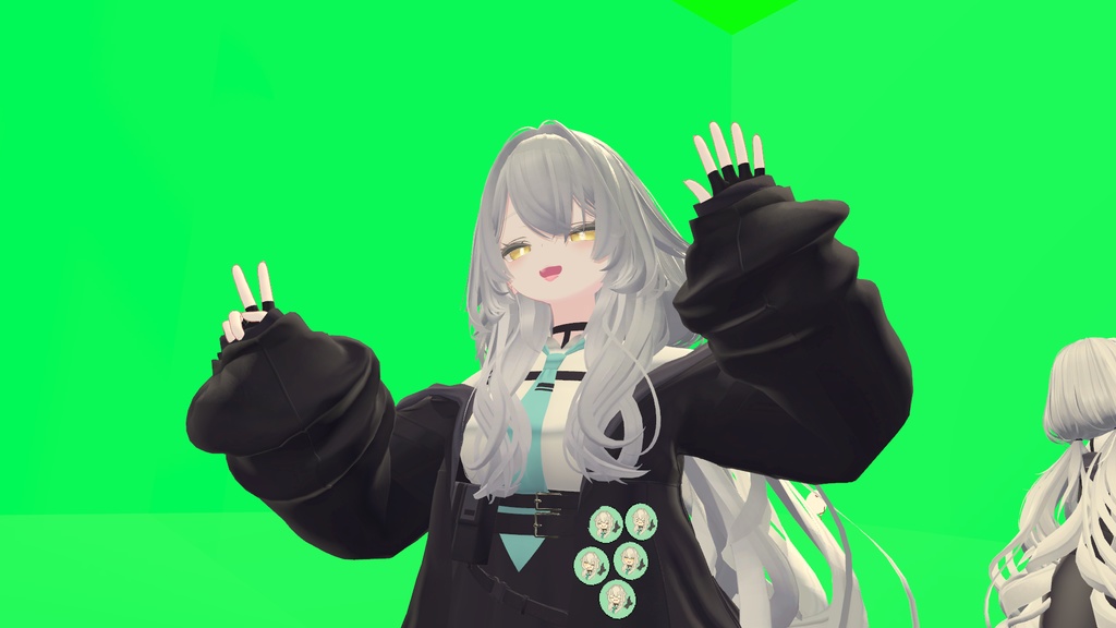 【無料】ルルネドット絵缶バッジ【VRChat向け】