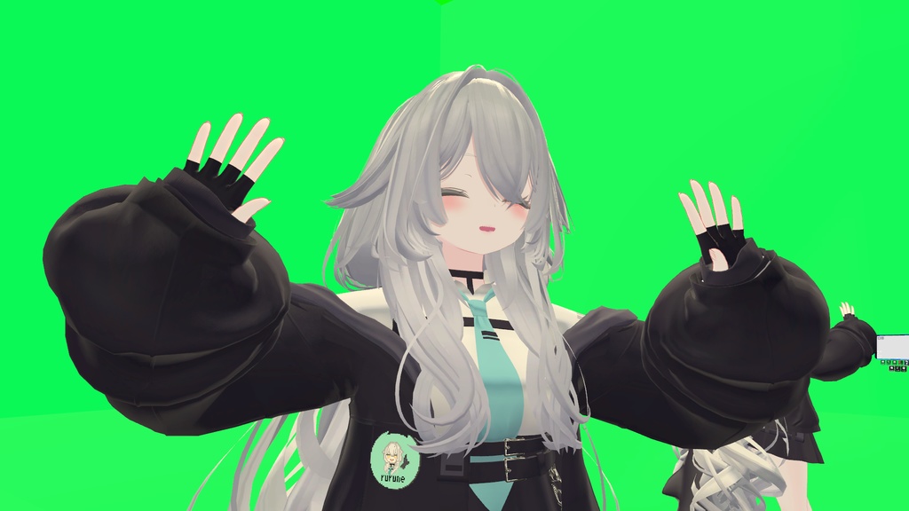 【無料】ルルネドット絵缶バッジ【VRChat向け】