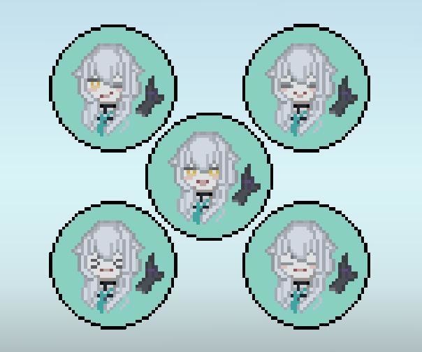 【無料】ルルネドット絵缶バッジ【VRChat向け】