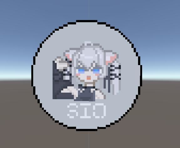 【無料】しおドット絵缶バッジ【VRChat向け】