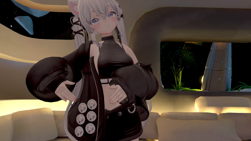 【無料】しおドット絵缶バッジ【VRChat向け】