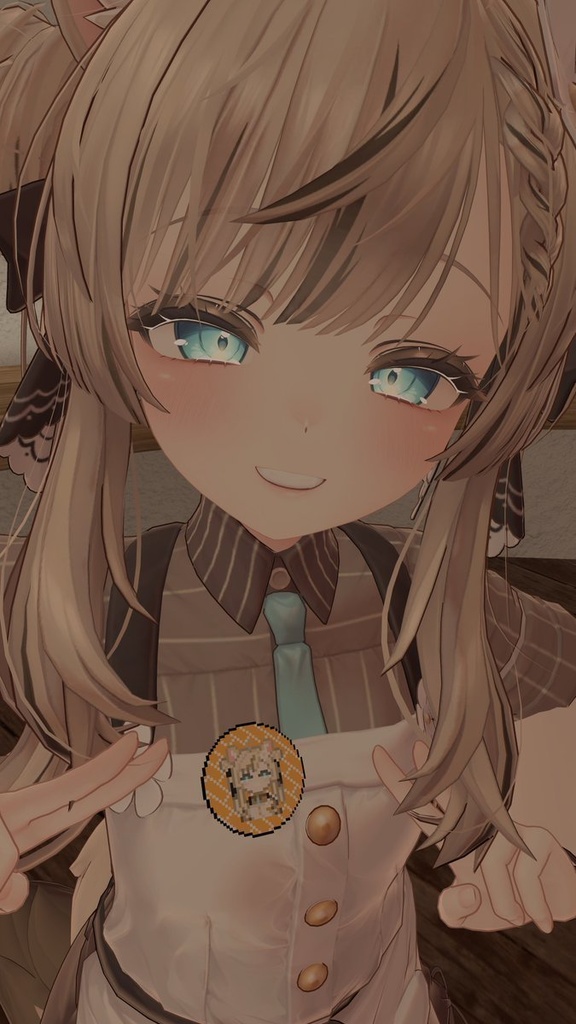 【無料】マヌカドット絵缶バッジ【VRChat向け】