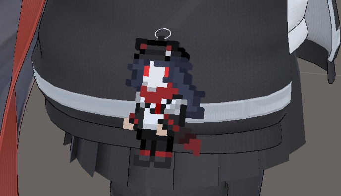 デルタフレアボクセルキーホルダー