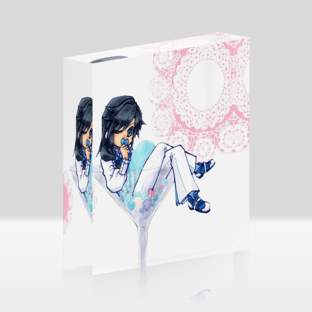 楸瑛アクリルブロック