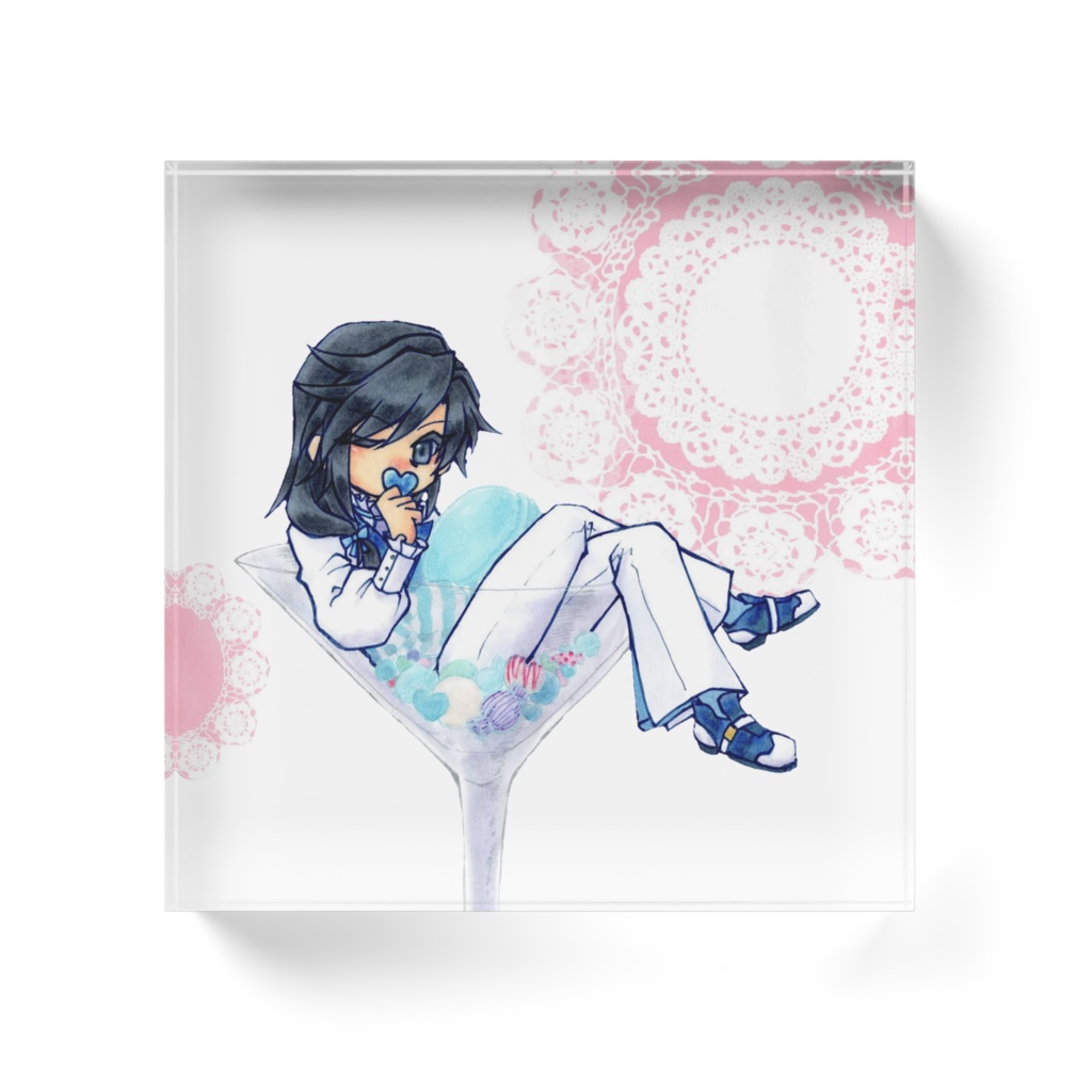 楸瑛アクリルブロック