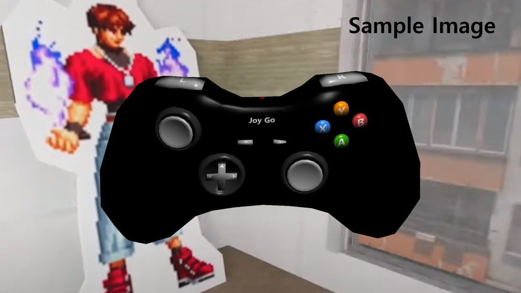 game joypad / gamepad / joystick / ゲーム用ジョイパッド / 게임 조이스틱 (low-poly model)